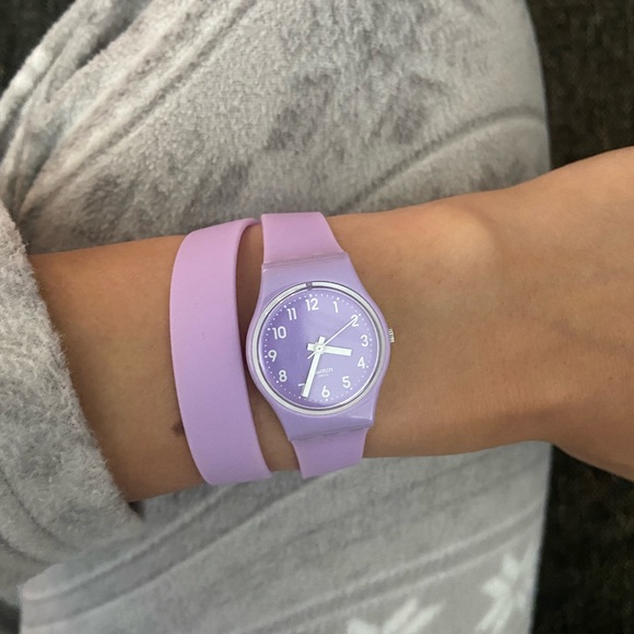 Pastel Purple Swatch Wrap around watch - Picture 2 of 5